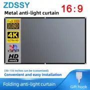 Projector Screen 16:9 Metal anti Light Curtain Reflective Fabric Cloth for YG300