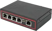 High Performance 5 Ports Industrial Quick Ethernet Switch for Connections in Hostile environments: DIN Ethernet Rainway Switch for Extreme Temperatures