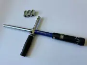 Auto Cross Torque Wrench Set with Sliding Handle; Includes 1/2" sockets & Case