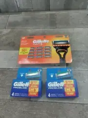 Gillette Fusion 5 Razor Blades 12 Cartridges & 8 Proglide Cartridges New In Box