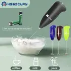 Mini Electric Milk Frother Creative Stainless Steel Kitchen Whisk Coffee Milk