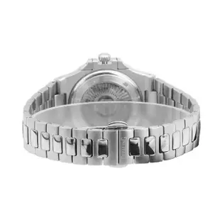 【DITALING】銀框 黑面橫條 八角造型 自動上鍊機械錶 不鏽鋼錶帶 男錶 母親節(DT1561-S2)
