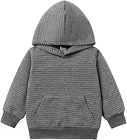 [PATPAT] Toddler Boy Girl Long Sleeve Hoodie Sweatshirt Pullover Tops Fall Winter Essentials Clothes Size 18M-5Y