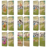 OFFICIAL THE FLINTSTONES CHARACTERS LEATHER BOOK CASE FOR APPLE iPOD TOUCH MP3