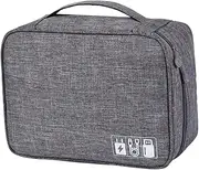 Portable Electronics Accessories Organizer Bag Travel Charger Case Durable Digital Accessory Pouch for Cables Adapters Hard Drives More for Travel