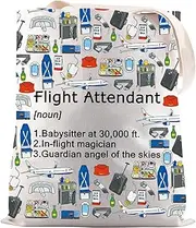 JNIAP Stewardess Gifts Flight Attendant Definition Tote Bag Aviation Enthusiast Gift