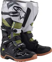 Alpinestars Tech 7 Enduro Motorcycle Boots, black-silver, Size 48 for Men Black Silver