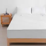 Dreamaker 100% Cotton Quilt Electric Blanket White (Single, King Single, Double, Queen, King, Super King)
