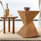 Stylish Light-Weight Concrete End Side Table Living Room Backyard Concrete Table