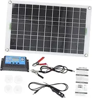 1Set Solar Panel for Outdoor Use Portable Emergency Battery Charger with High Conversion Rate Design for Rvs Cars Boats and Camping