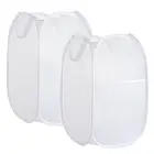 Collapsible Mesh Laundry Basket，Pop Up Laundry Hamper-Easy Storage, Ideal for...