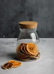 2x Borosilicate Glass Canister With Cork Lid Dry Food Canister Jar - 1000ml