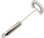 Egg Whisk Egg Beater Stainless Surround Helixspring Coil Egg Frother, Milk and E