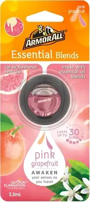 Armor All AMAIRPG1/6AU Essential Blends Membrane Air Freshener, Pink Grapefruit
