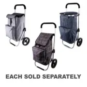 Karlstert Deluxe Spacious Foldable Heavy Duty Lightweight Shopping Trolley