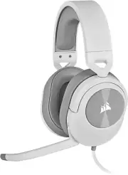 CORSAIR HS55 SURROUND Gaming Headset (Leatherette Memory Foam Ear Pads, Dolby Au