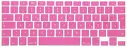 System-S Silicone Keyboard Cover QWERTZ German Keyboard Cover for MacBook Pro 13 Inch 15 Inch 17 Inch iMac MacBook Air 13 Inch Pink