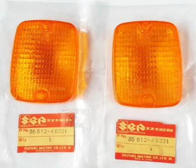 Suzuki GS450 GS500 GS550 GS650 GS750 GS850 GS1100 GR650 Turn Signal Lens L/R Nos