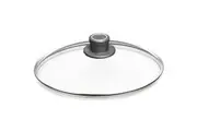 28cm Round Safety Tempered Glass Lid for Cookware Kitchen Fry Pan/Saute/Pot Woll