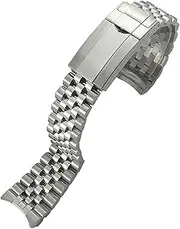 [VEVEL] 904L Stainless Steel Strap 20mm Watch Band Fit For Rolex GMT-Master GMT M126710 Batman Watchbands