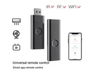 Universal Remote Control RF433 Intelligent ABS Wide Application WiFi IR Remote Control for TV - Black