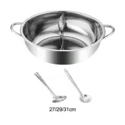 Hot Pot with Divider Mandarin Duck Pot Two Flavor Soup Pot Hot Pot Cookware with