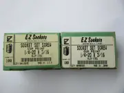 (200) EZ Sockets 1/4-20 X 3/16" Socket Set Screws Cup Point NEW!!! Free Shipping