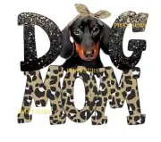 Sublimation Print Dachshund Dog Mom Ready to Press Heat Transfer
