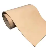 [WAYNE'S DOG] 100% Veg Tan Full Grain Leather Cowhide Pre-Cut Pieces 8-9 oz. (3.5mm) - Tooling Leather Hide - Vegetable Tanned Leather for Tooling, Carving, Molding, Dyeing (White-Veg Tanned, 12"x6")