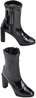 Ｓｉｍｈｏａ 1/6 Scale Short Boots Mini Shoes Soft Dressing up Comfortable Casual Portable Stylish Accessory Doll Model Heel Shoes Figure