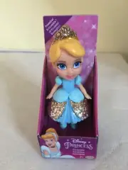 Disney Princess Mini Poseable 3.5" Doll Figure Blue CINDERELLA New