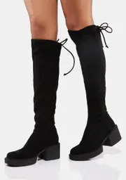 Noir Ladylike Thigh High Boots