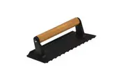 Heavy Duty Rectangular Cast Iron Grill Burger Press Pre-Seasoned Steak Griddle BBQ Grilling