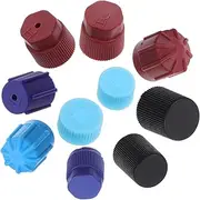 COOLHIYA R134a Car Ac High Low Pressure Protection Cap Set Dust Cap for Ac Charging Port