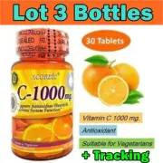 3X ACORBIC Vitamin C 1000mg Antioxidant Immune System Strength Body Healthy