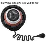 1pc Vehicle Dark Gray Fuel Gas Cap Fuel Tank Cover 31261589 Dark Gray ABS For Volvo C30/C70 S40 V50 2005-2013 Inner Tank Covers