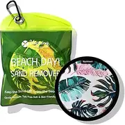 Uspring Sand Remover for Beach, Sandscreen Sand Remover Beach Essentials, Sand Removal Bag, Beach Accessories, Vacation Essentials, Beach Must Haves, Free of Talc and Fragrance, Gifts for Women