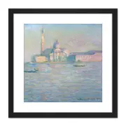 Monet Claude The Church San Giorgio Maggiore Venice Cropped Framed Wall Art 9X9
