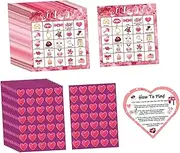 EHJRE Valentine’S Day Bingo Game Cards Fun Party Favor for Party Home Activities