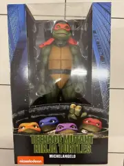 NECA 1/4 Scale Teenage Mutant Ninja Turtles 1990 MichelAngelo Action Figure RARE