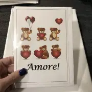 Amore - Bears Of Love I Love You Italian Greeting Card