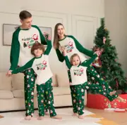2024 Family Matching Christmas Pyjamas Dog Adult Kids Nightwear Pajamas Pjs Set