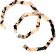 [VALICLUD] Tortoiseshell Acrylic Earrings Round Leopard Print Fashion Ear Drop for Occasion