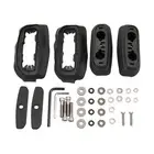 Rhino Rack RCP23F-BK Set of 2 Universal Black Base Kit for Roof Rack Systems