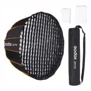 Godox QR-P90 90CM Softbox with Grid, Parabolic Softbox Bowens Mount Quick Setup