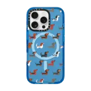 iPhone 16 Pro Impact Case MagSafe Compatible DACHSHUNDS (Clear)