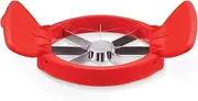 Dreamfarm Flapple Fold-Flat, Space-Saving Apple Corer & 8-Piece Apple Slicer - Red