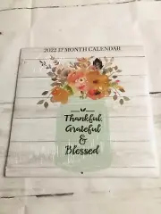 Calendar 2022 THANKFUL GRATEFUL BLESS Dollar Tree DIY Craft Farmhouse NEW Sealed