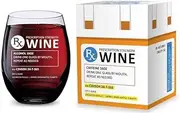 GSM Brands Stemless Wine Glass for Pharmacist Gifts (Prescription) Made of Unbreakable Tritan Plastic and Dishwasher Safe - 16 ounces