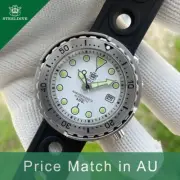 Steeldive SD1986, TUNA, NH35, Steel Bezel, Sapphire, Lume, White, Rubber, BNIB